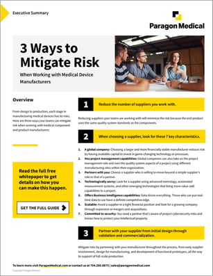 Download the summary on mitigating risk.